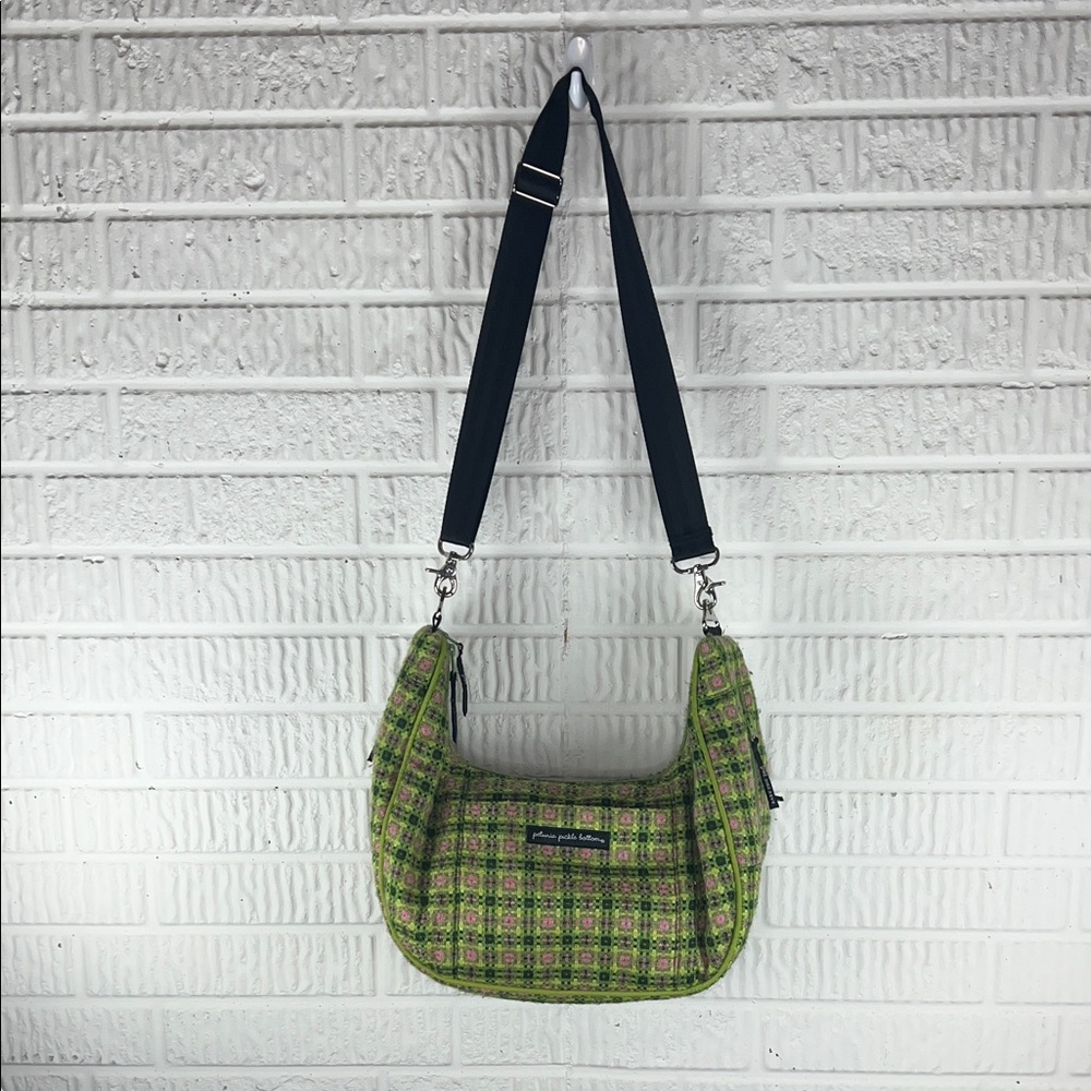 Petunia Pickle Bottom Green Patterned Shoulder Di… - image 1